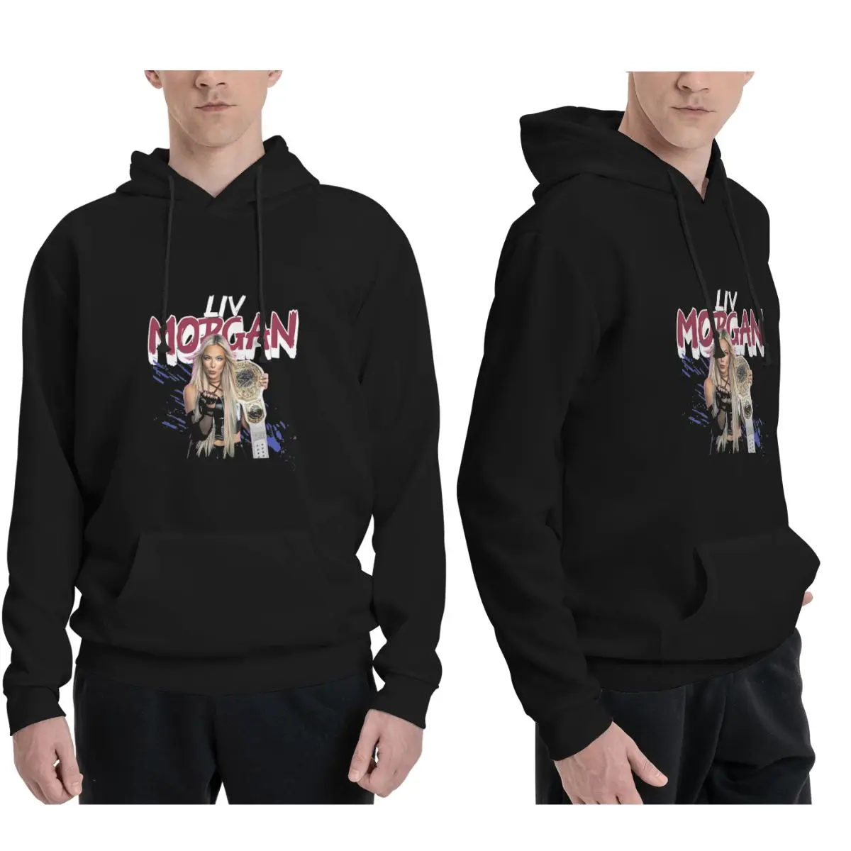 

Liv Morgan Hoodies Men's Women Casual Pullover Sweatshirts Fashion Long Sleeve Hooded Autumn Winter