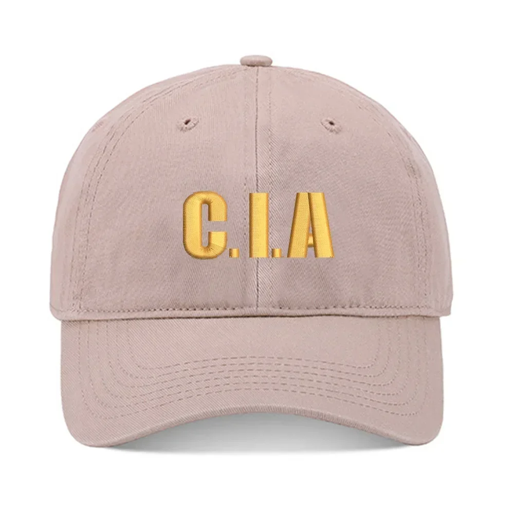 قبعة بيسبول ليبريرازي CIA وكالة الذكاء المركزي للجنسين قبعة بيسبول مطرزة من القطن المغسول قبعة قابلة للتعديل