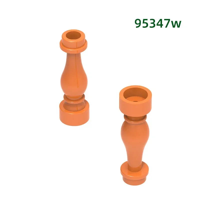 MOC 10PCS 95347W Special Fence Pillar Building Blocks Assemble Part European Style Bricks Toys DIY Idea Especial Holiday Gift