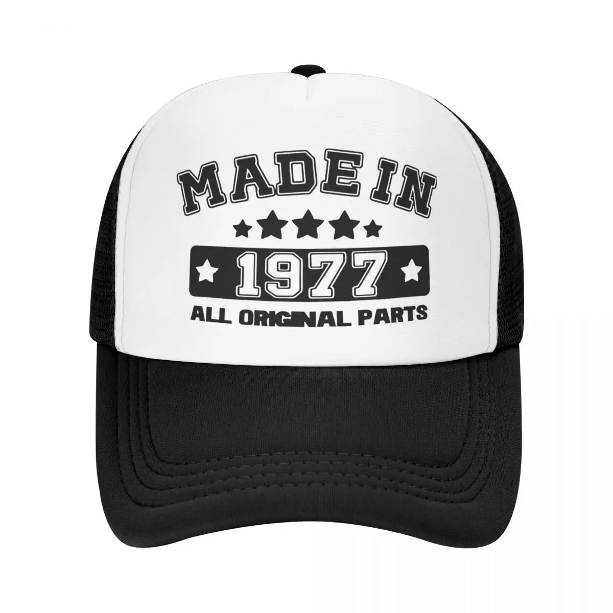 

Made In 1977 All Original Parts Trucker Cap Unisex Sport Mesh Baseball Caps Adjustable Golf Hats