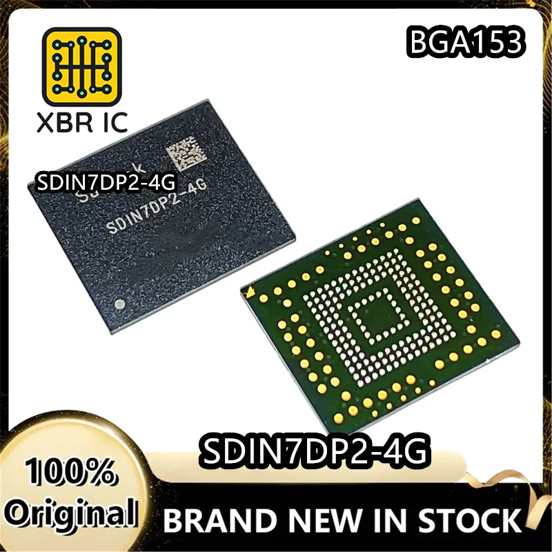 (2/20 Pieces) SDIN7DP2-4G New Font EMMC Chip 4G 4.5 Version BGA153 Ball New Original Authentic Spot Fast Delivery