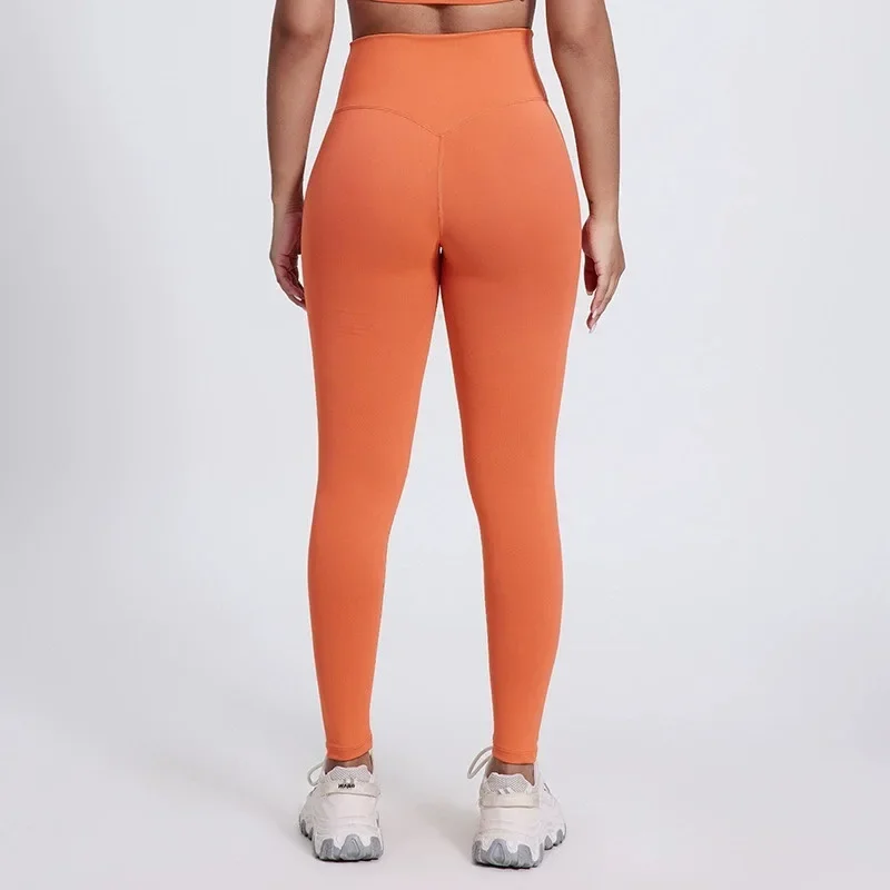 SHINBENE Cross Yoga Pants Damskie spodnie z wysokim stanem Hip Lift Fitness Training Dziewięciopunktowe spodnie Rozjaśniające spodnie dresowe ze