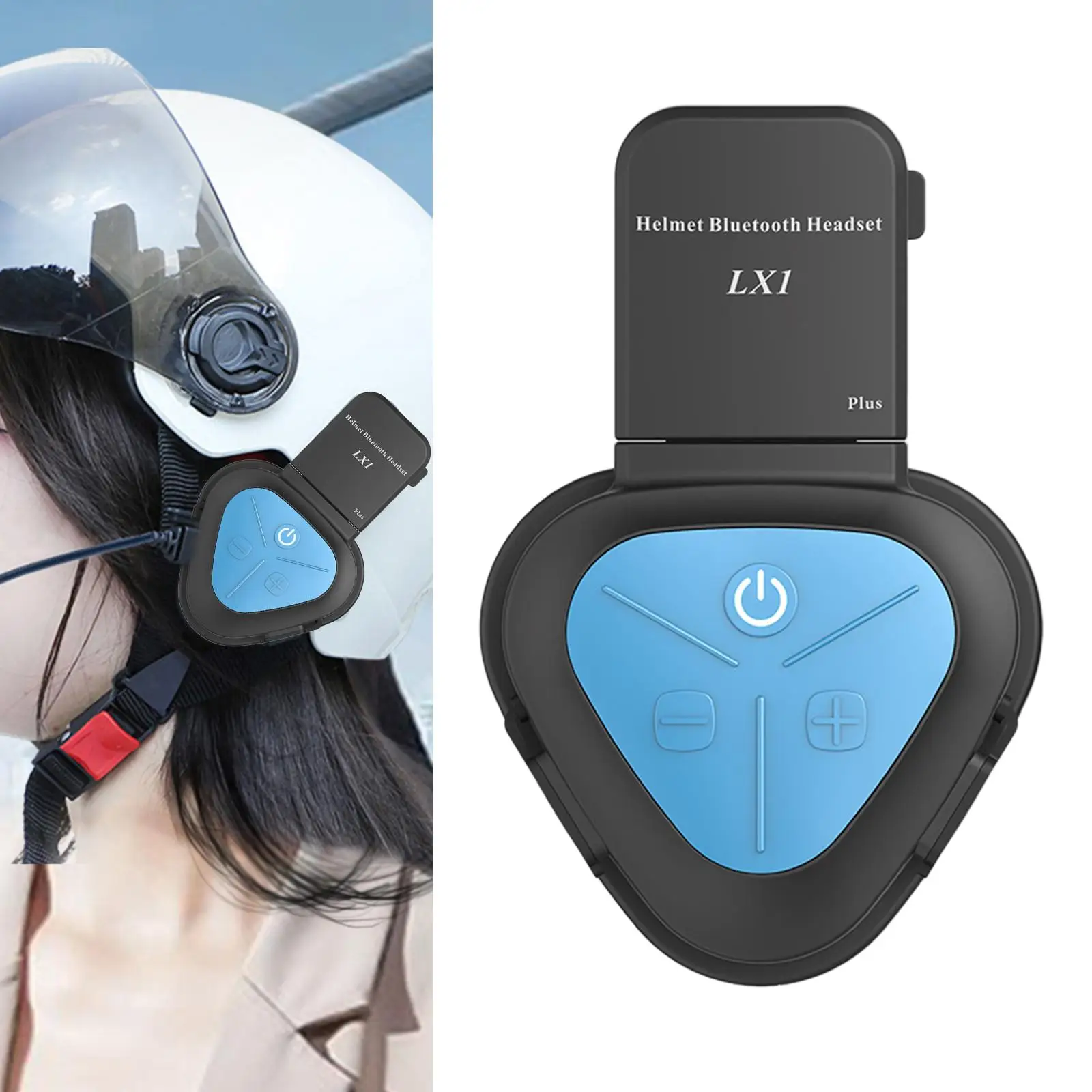 

Motorcycle Helmet BT Headset Volume Control Automatic Answering Earphone