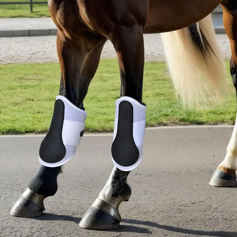 

2 Pieces Breathable Fly Boots For Horses Loose Horse Leg Guards Comfortable Horse Protective Gear For Riding Outdoors Eventing