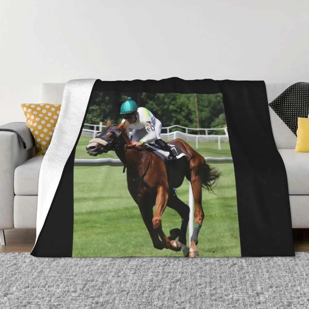 

Equine Horse Racing pet Throw Blanket Sofa Blanket Soft Blanket Blankets For Baby Blankets Sofas Of Decoration