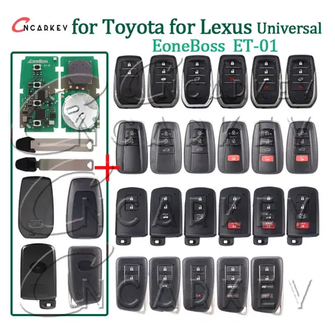 Global ET-01 Smart Key For Toyota Prado Highlander Camry Corolla RAV4 LC for Lexus EoneBoss 4D 8A Universal Generable Bluetooth