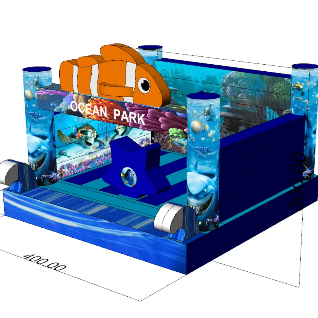 

Inflatable Castle And Indoor Amusement Equipment Bouncy Castle Jumping House Children And Adults Ocean Theme