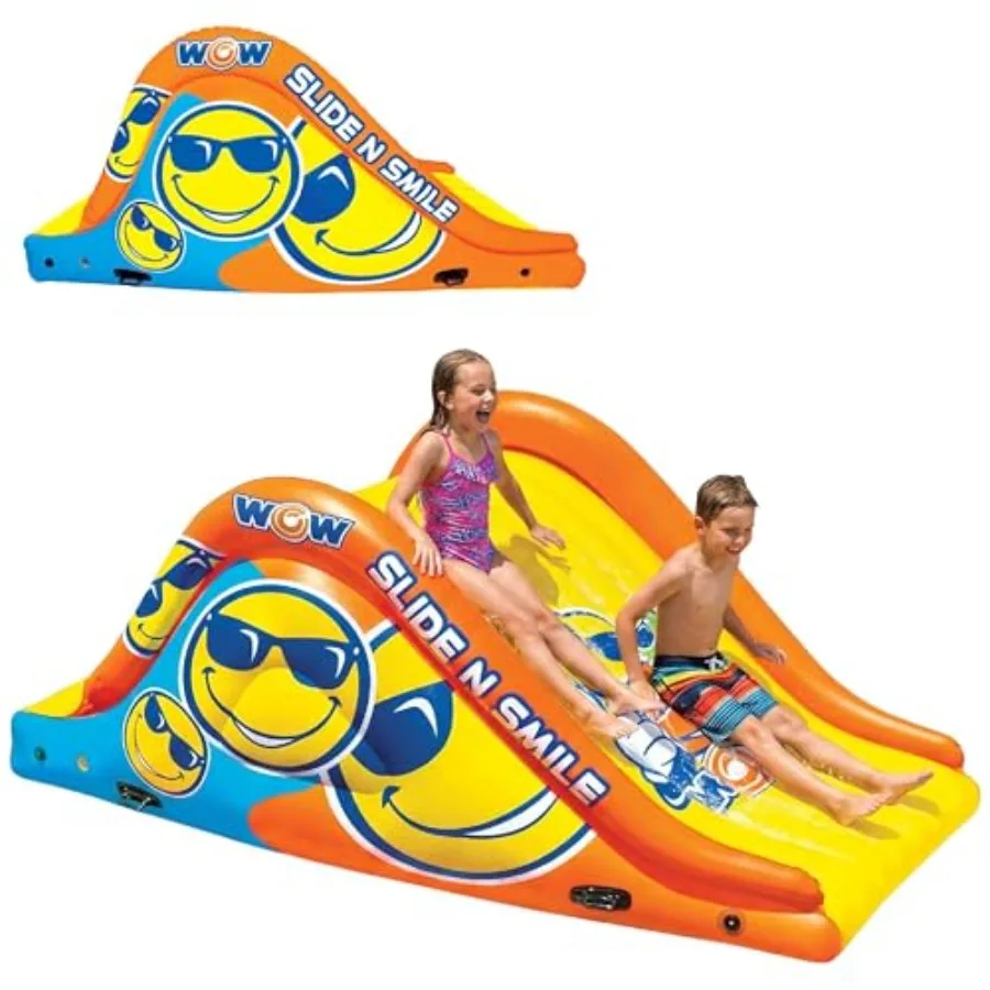 

Giant Inflatable Floating Water Slide - 2 Lanes - 9 ft - Hi-Vis Graphics - Adults