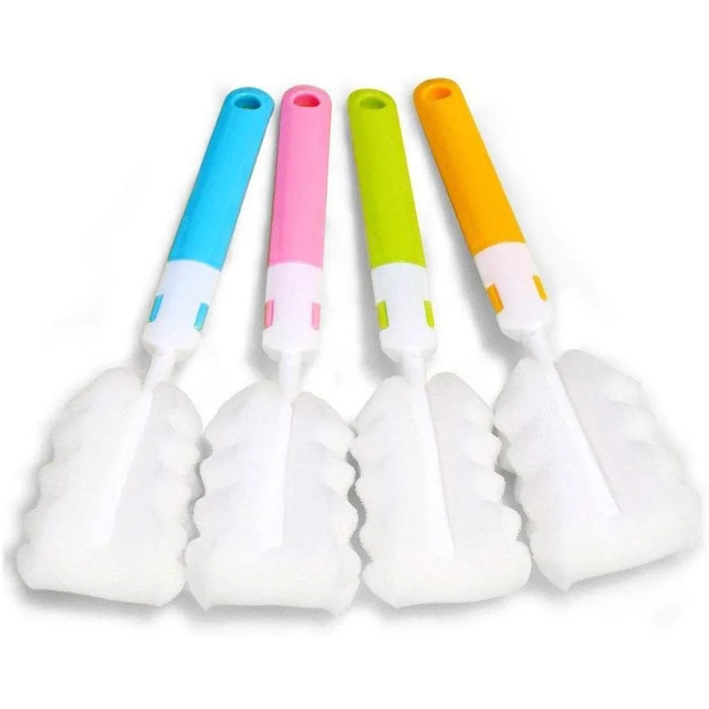 

Bottle washer set Long sponge bottle wash brush Baby bottle cleaning brush, nipple brush (4 pieces) ...