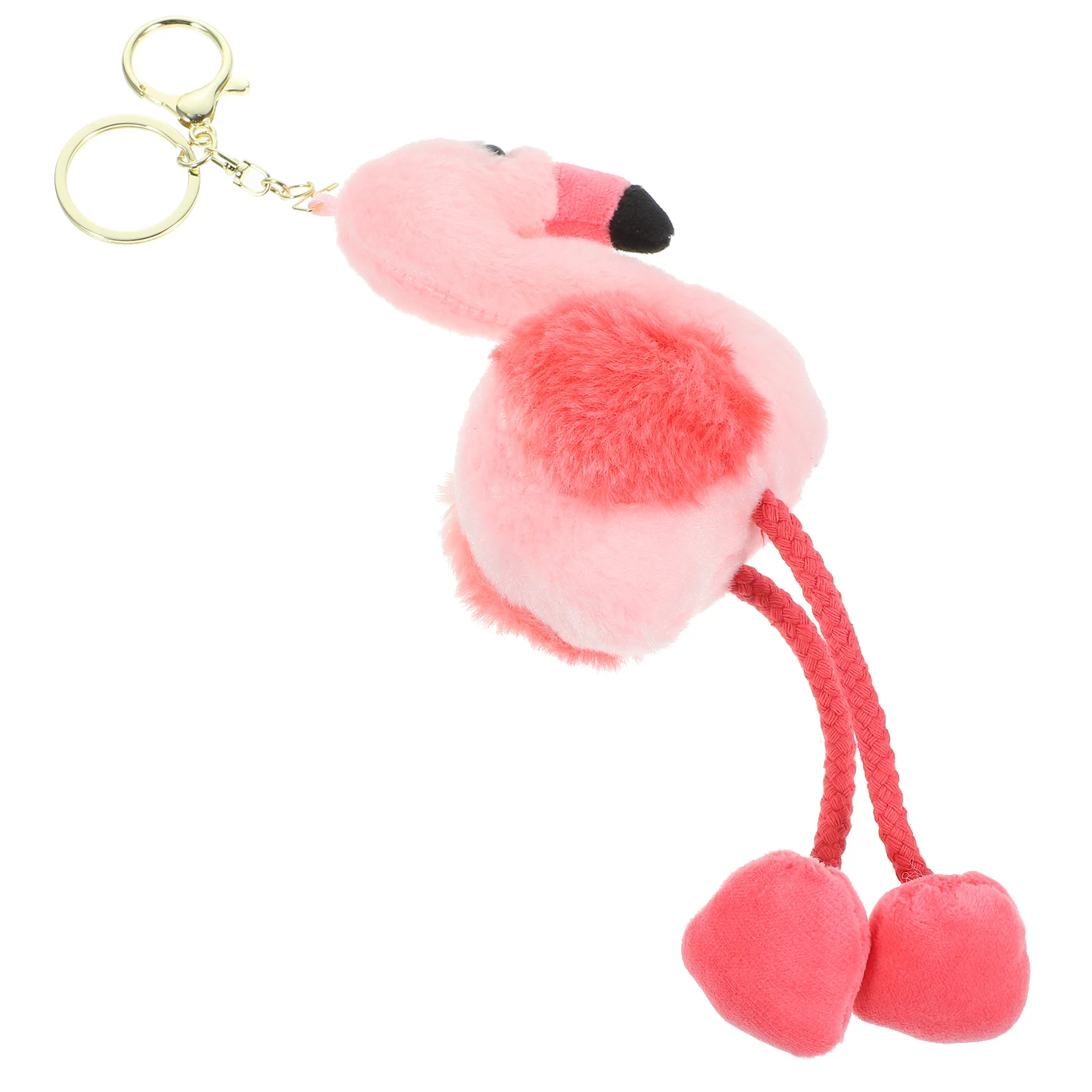 Keychain Animal Cute Flamingo Plush Pendant Bag Pendants Charm Toy Decorate 1100X1050X550CM Fluffy Hanging Pink Baby Child