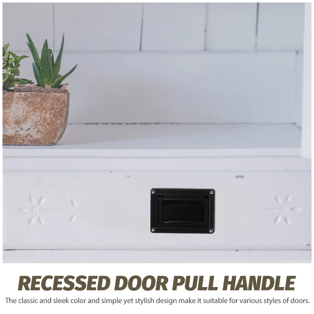 

Zinc Alloy Recessed Pull Handle Wear-Resistant Door Pull Flush Drawer Cabinet Door Handles Modern Kitchen Hardware