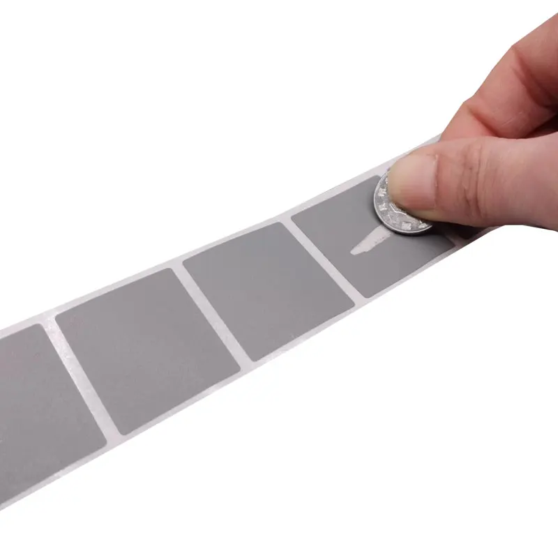 1000Pcs 15*48mm Grey  Scratch Off Stickers  Blank For Secret Code Cover Home Game Wedding Message