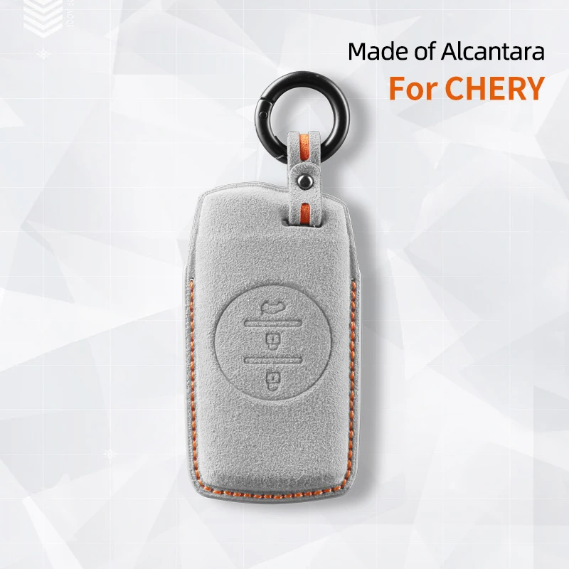 Car Key Case Keychain Shell suede For For Chery Tiggo 8 7 Pro Arrizo 5Pro Gx 5x EQ7 EXEED TX ET-i TXL VX auto Accessories