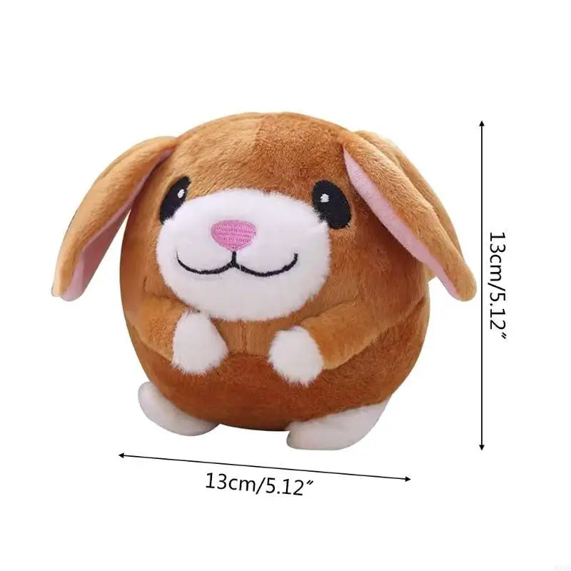 95EAE PET ROUNCING BALL BALL CARDOON Pig Dog do lalki USB Plush Electric Plush Bating Sing dla dzieci
