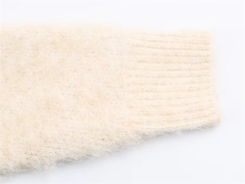 سترة نسائية 2025 موضة جديدة للشتاء بأكمام طويلة من قماش الجاكار المحبوك للنساء سترة علوية أنيقة غير رسمية للسيدات #5