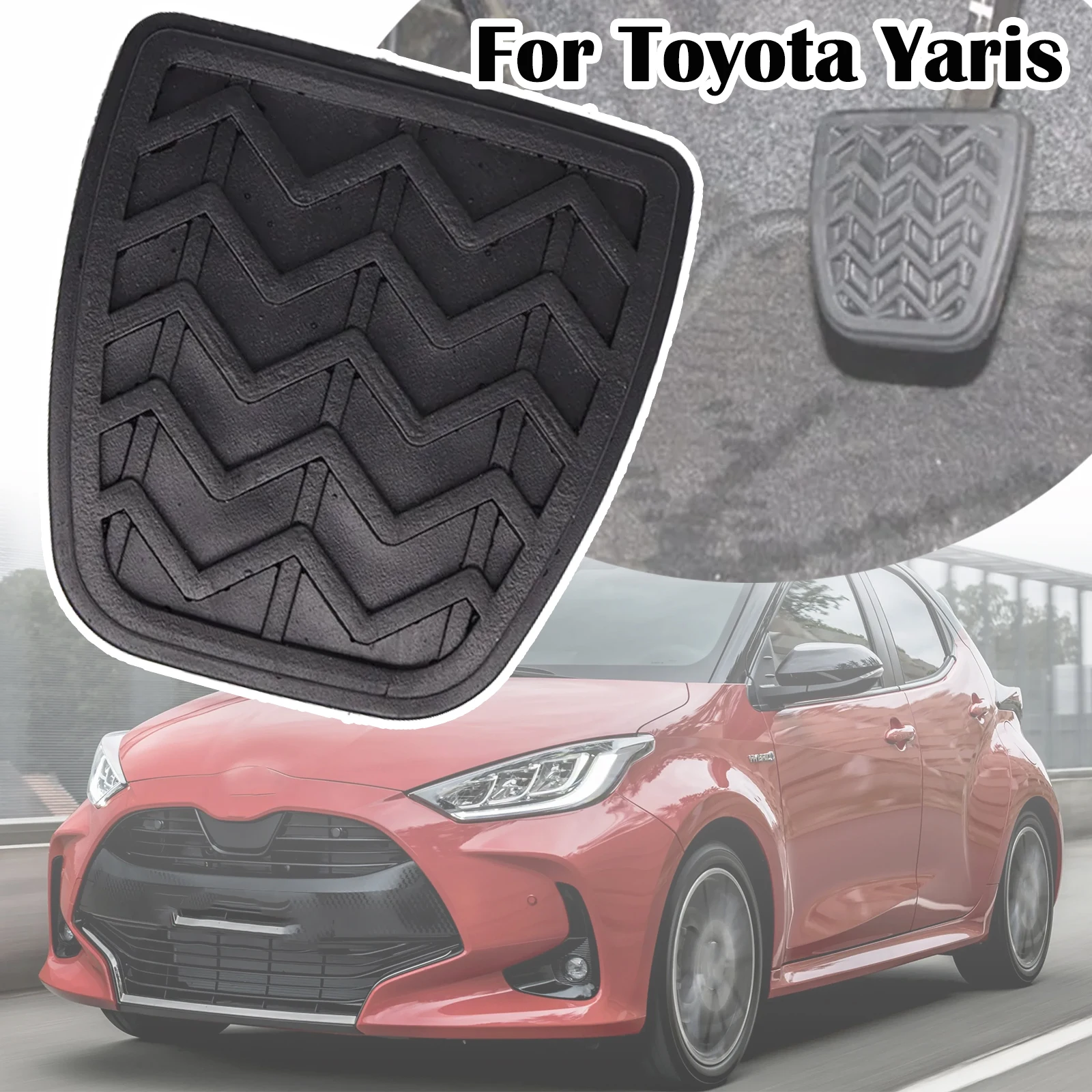 

For Toyota Yaris XP10 Platz Vitz Car Rubber Brake Clutch Foot Pedal Pad Covers Accessories 2000 2001 2002 2003 2004 2005