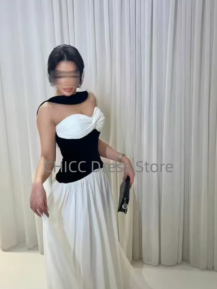 Vestidos de fiesta sexys sin tirantes, vestido de noche sin mangas, capa hasta el suelo, plisado, ocasiones especiales, elegante vestido de fiesta personalizado