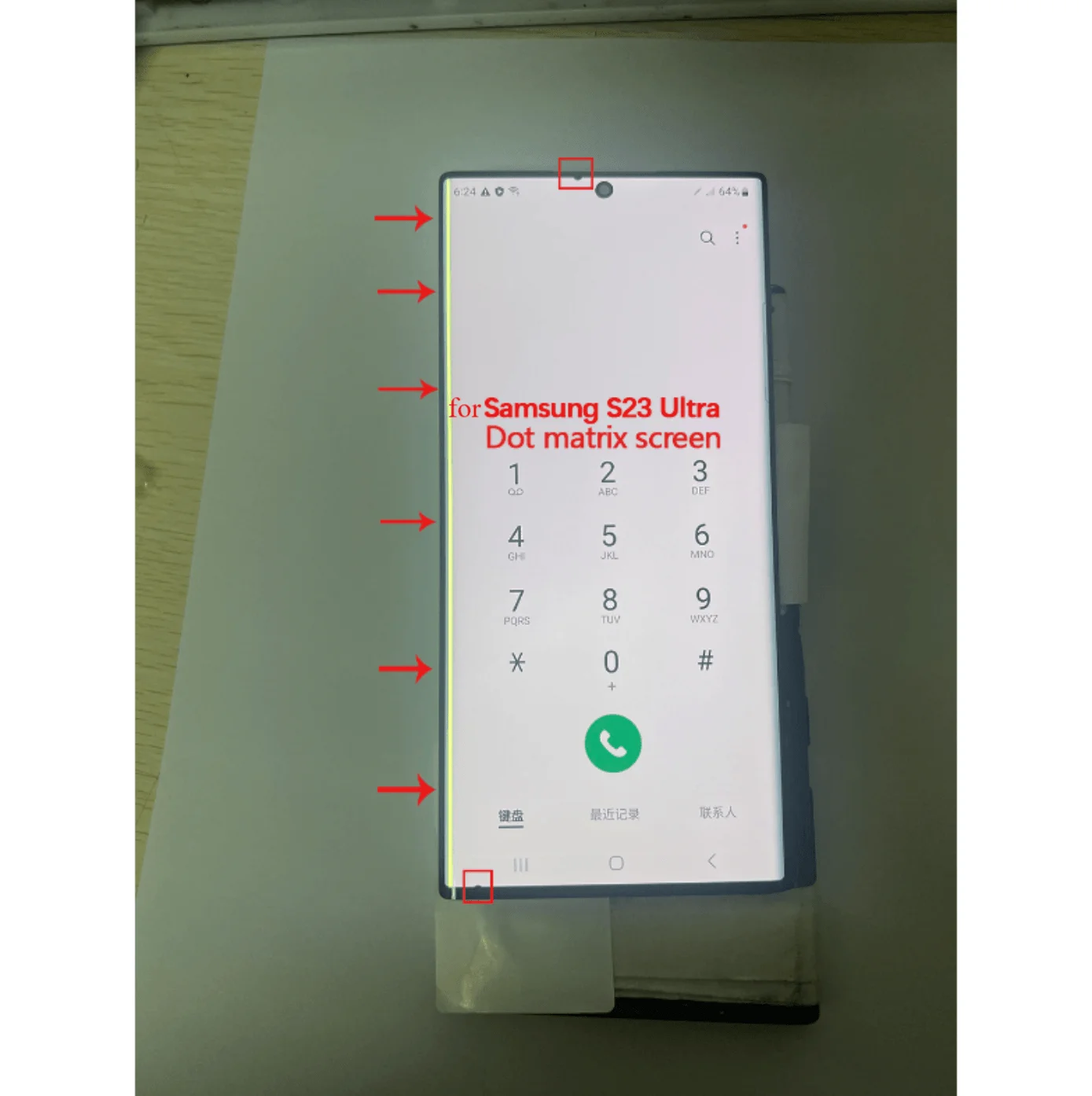A+++For Samsung Galaxy S23 Ultra AMOLED LCD S918 S918B/DS S918U S918F LCD Display With Defect Dot Digital Touch Screen Assembly