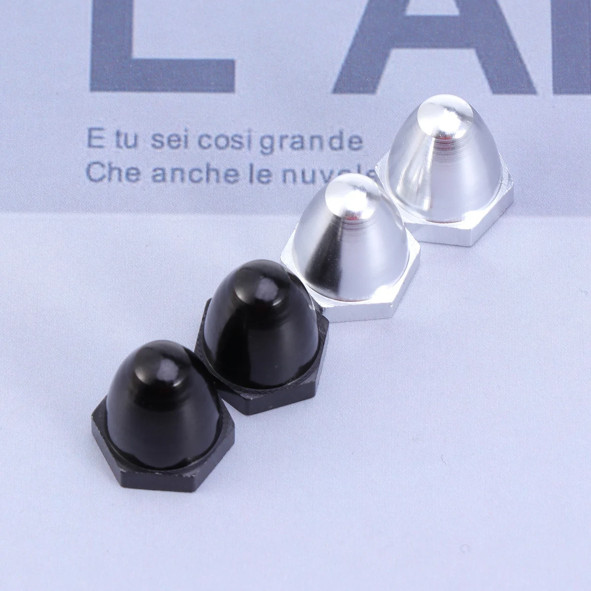 

4Pcs Hard Alloy Prop Nut Caps Compatible with Phantom 2 Vision 2212 920Kv Brushless Motor Clockwise Counterclockwise Propeller