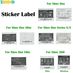 ZUIDID 5pcs For XBOX Series S/X Skin Sticker Stickers Skins For XBOX 360/ONE Slim S/Elite Handle Label Back Sticker Controller