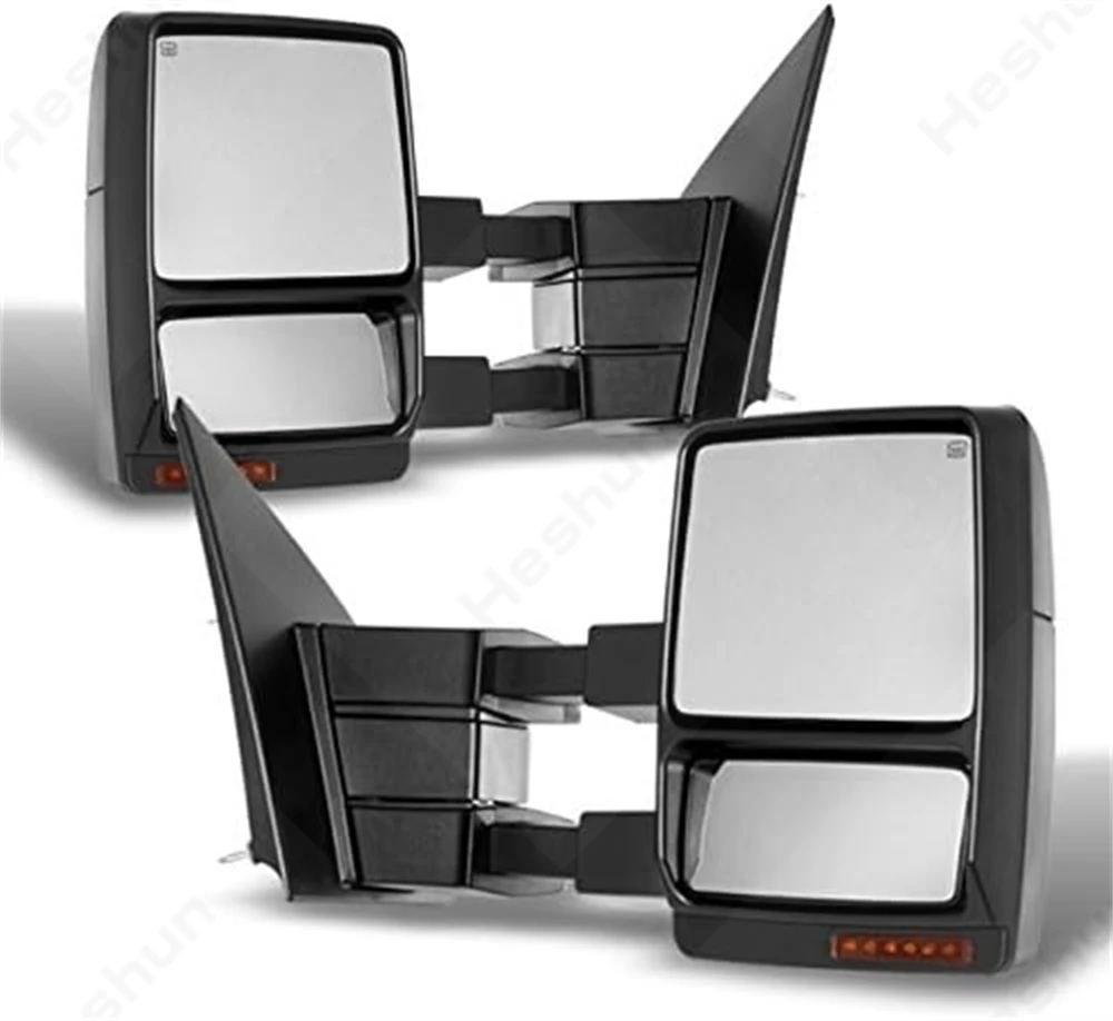 For Ford F-150 F150 Raptor 2004-2006 2007 2008 2009 2012 2013 2014 Pair Tow Mirrors Extendable Towing Mirrors LED Side Mirror