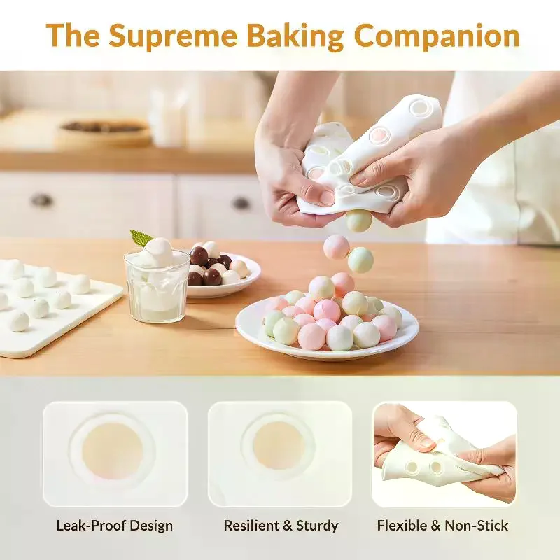 Make Ice Cubes: 35 Cells Mini Round Ball Shape Silicone Molds Cake Chocolate Ice Cube Jelly Mousse Mold