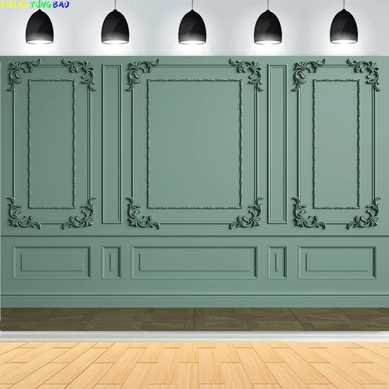 

Classic Interior Retro Wall Photography Backdrop Props European Style Room House Wedding Floor Parquet Photo Background ST-01