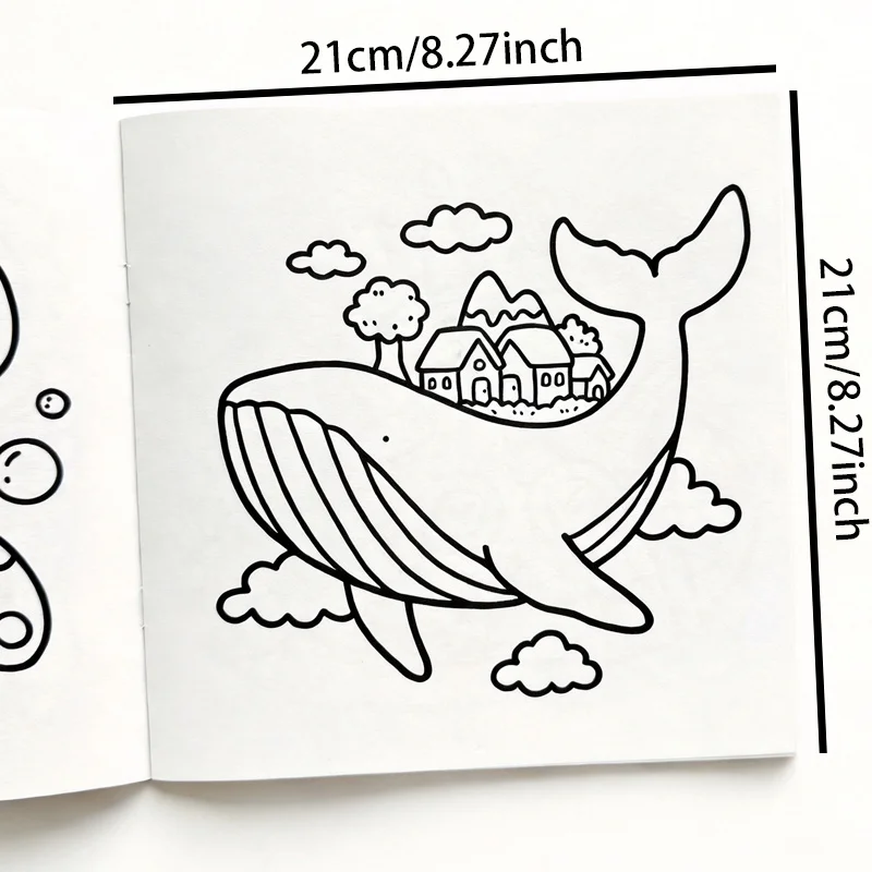 A Super Healing Blank Coloring Book with 24 Vivid Patterns of Marine Animals Ocean Themed Coloring Book Perfect Art Gift - view 5