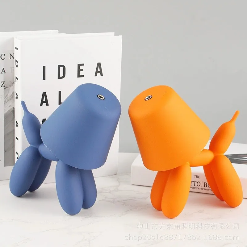 Small Night Light Creative Cartoon Balloon Dog LED Light Living Room Bedroom Bedlight Home Decoration Atmosphere Light view 3