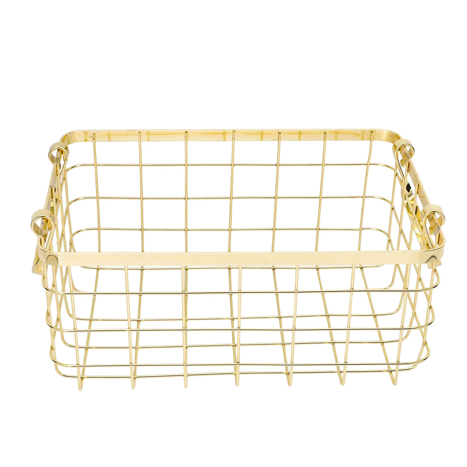 

Wire Basket Nordic Style Iron-Art Storage Basket Portable Fruit Snack Holder Handheld Household Decorative Organizers for Home