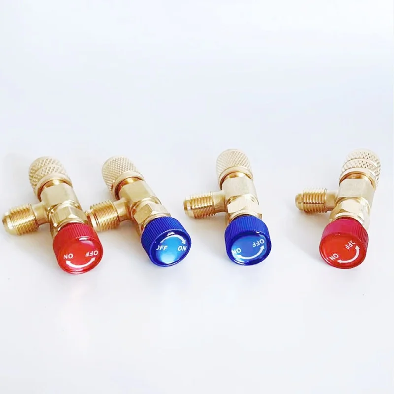 Valve de sécurité pour climatiseur R410 R22, ajout de fluor, antigel, main, sans fuite, réfrigérant,