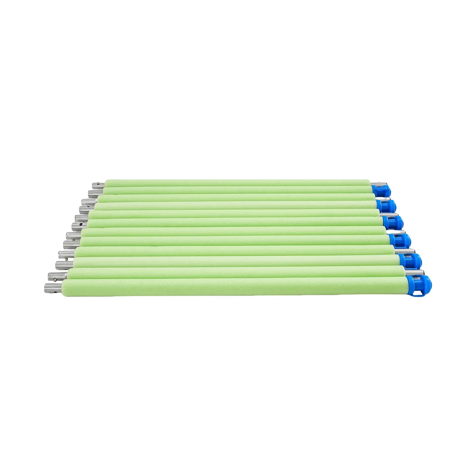 Green 6 Straight Thick Galvanized Steel Pipes Outdoor Product Support Foam-covered Column for All 6-bar Trampolines