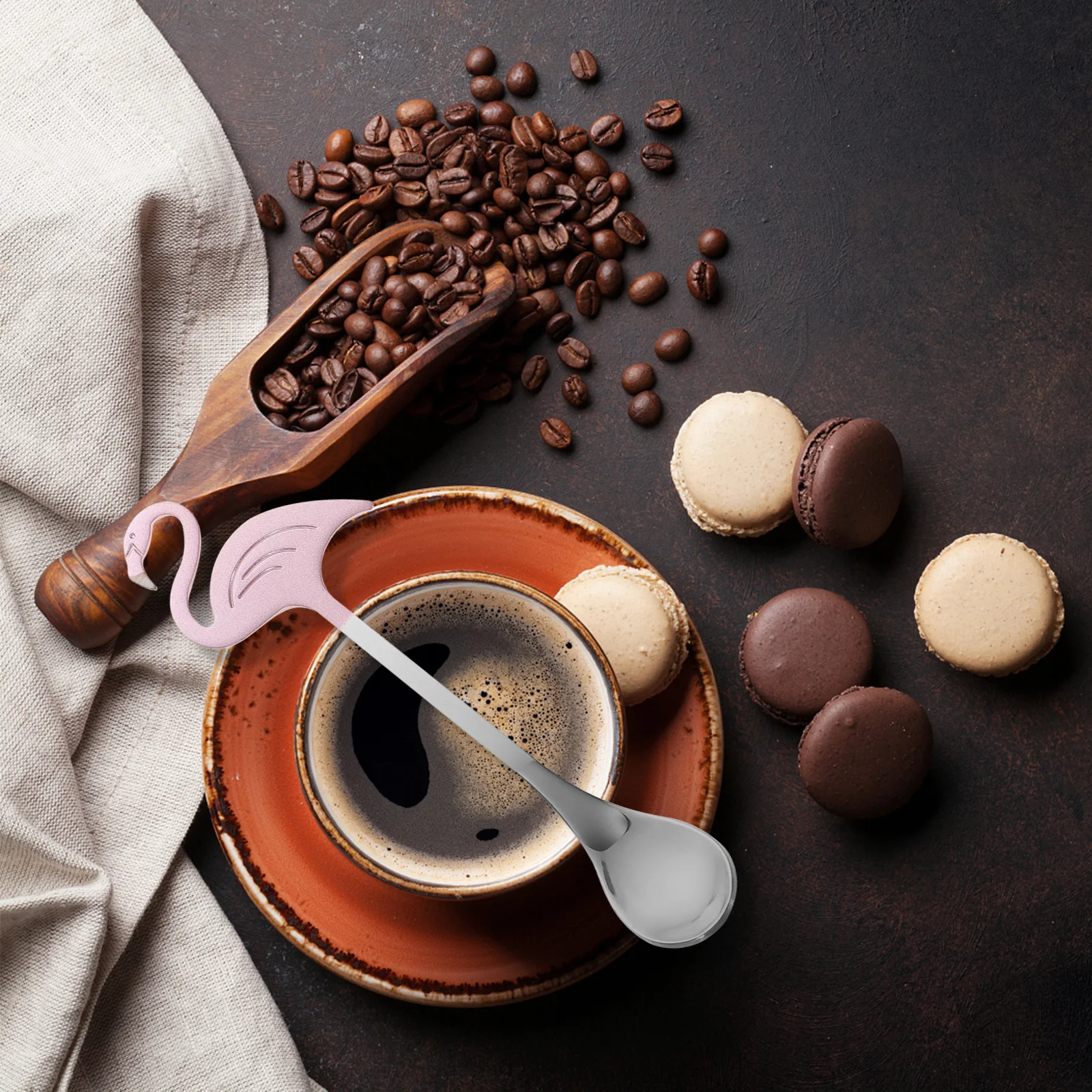 

2pcs Dessert Scoops Coffee Spoon Stainless Steel Super Long Kitchen Spoon Stirring Dessert Scoops Barware Tool