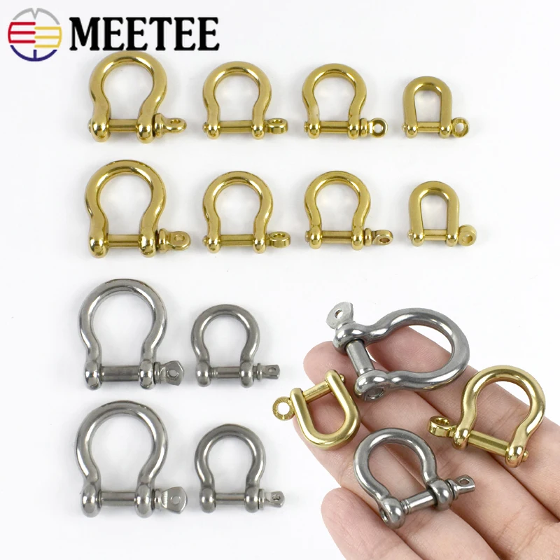 

2-5Pcs 6/8/9/10mm Metal Horseshoe Buckle for Handbag Strap Detachable D Ring Clasps Copper Hook Buckles DIY Bags Accessories