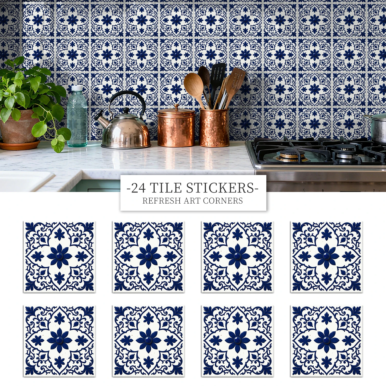 24Pcs Retro Floral …