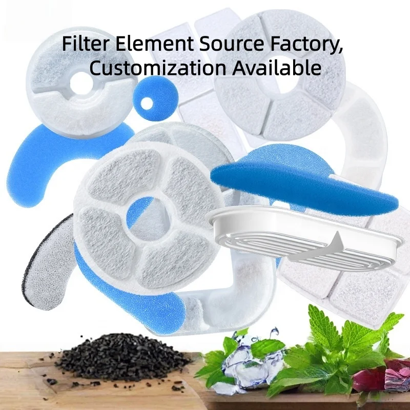 PC Pet Water Dispenser Filter Cartridge Customizable Pet Fountain Filter for Pet Water Dispenser