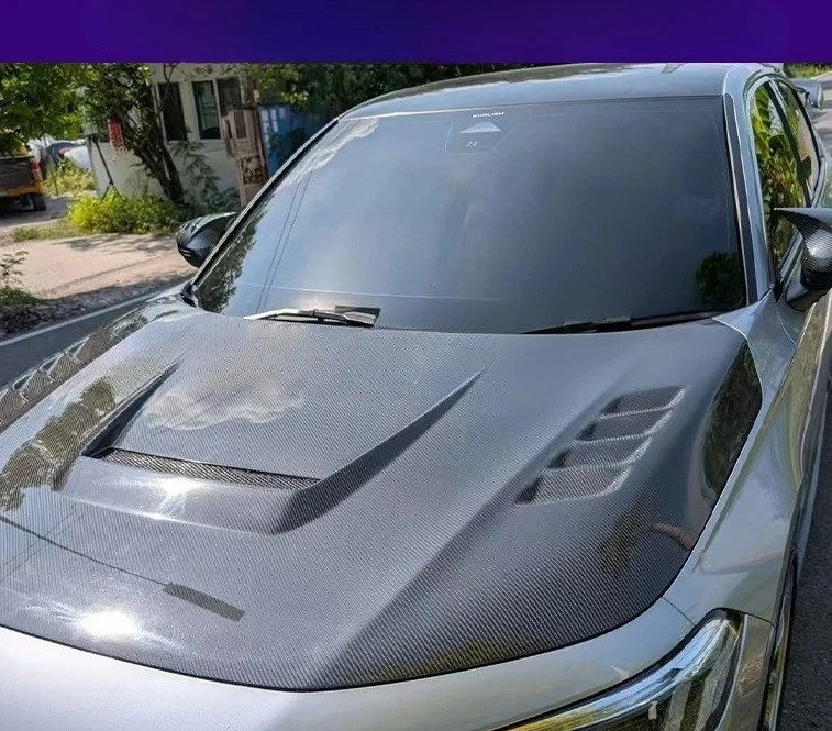 

Suitable for Honda 11th Generation Civic Modified Carbon Fiber Cover Upgraded Hood Nacelle Cover Headcover