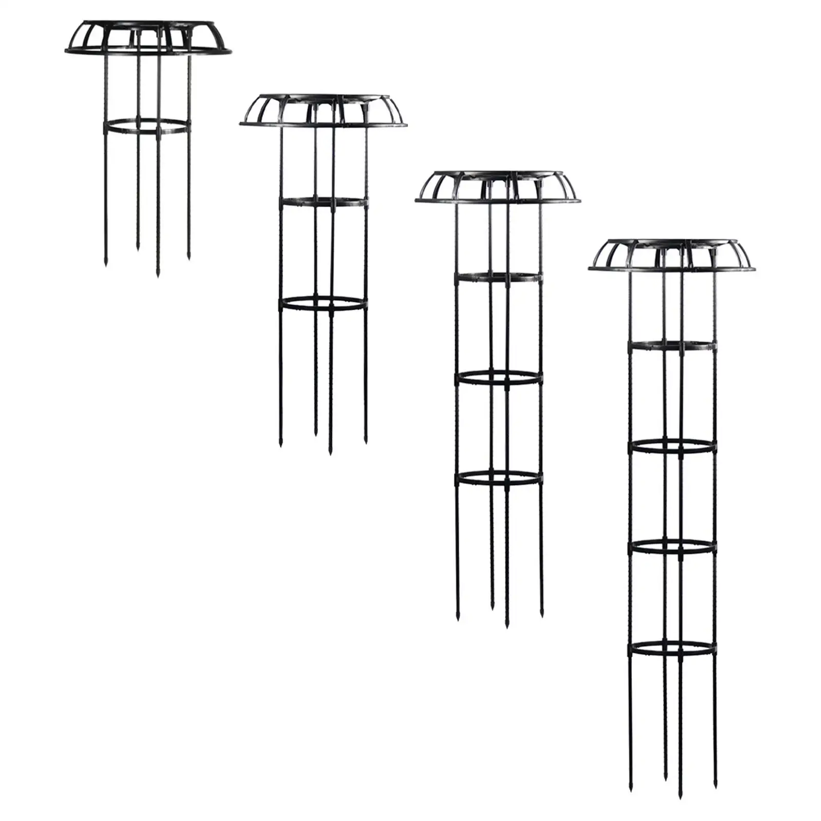 Garden Trellis Multifunctional Umbrella Trellis Frame Gardening Climbing Frame Plant Support Trellis for Flowers Vines Roses