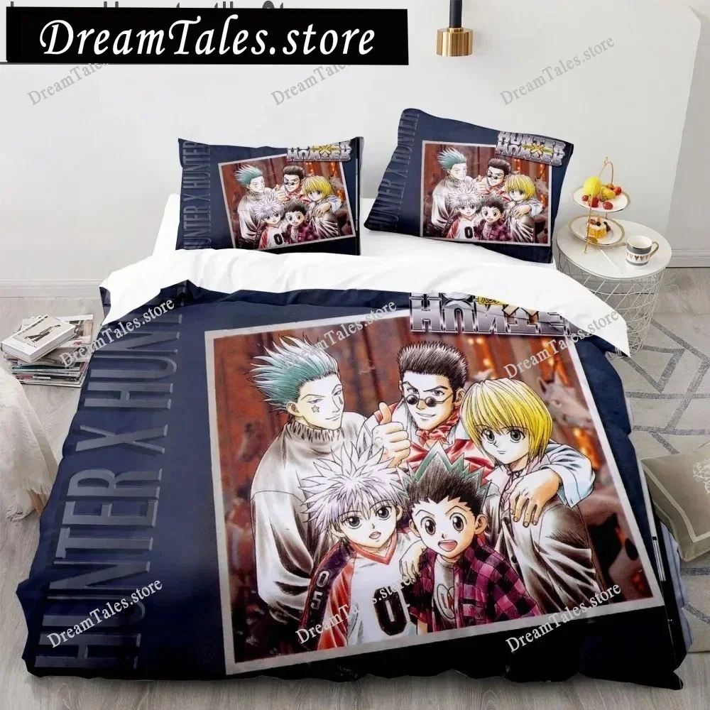 3d Hunter X Hunter Bedding Set Twin Full Queen Size Anime Bed Set Children Kids Duvet Cover Bedroom Home Decor741