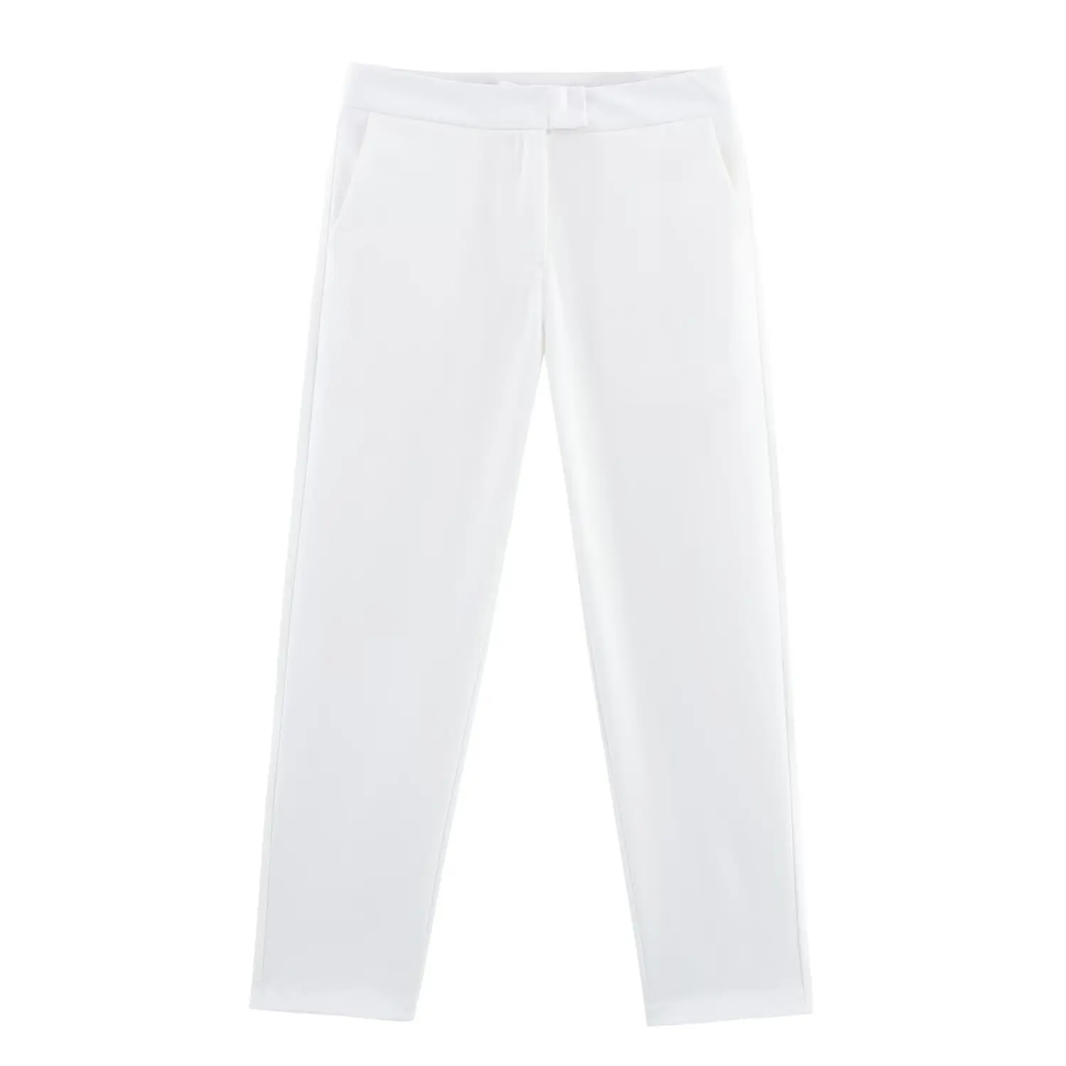 Lente 2025, slim-fit pak met dubbele rij knopen, casual woon-werkverkeer, lang Sve, pure kleur, dubbele rij knopen, jaet en broek