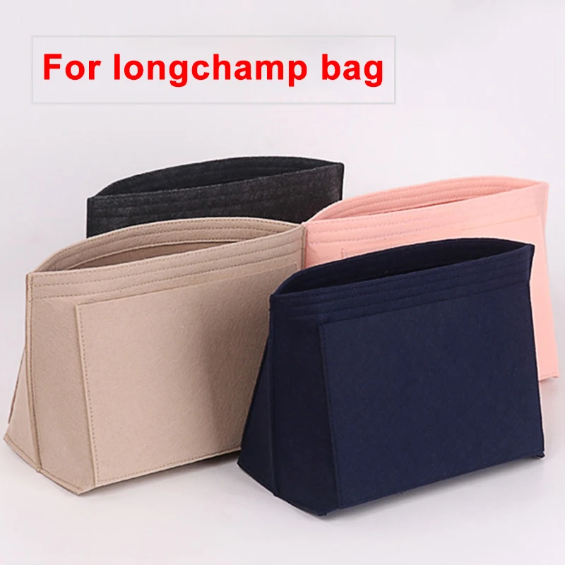 

Felt Insert Bag for Long handbag | Handbag Liner Bag Felt Cloth Makeup Bag Support Travel Portable Insert Purse Organizer