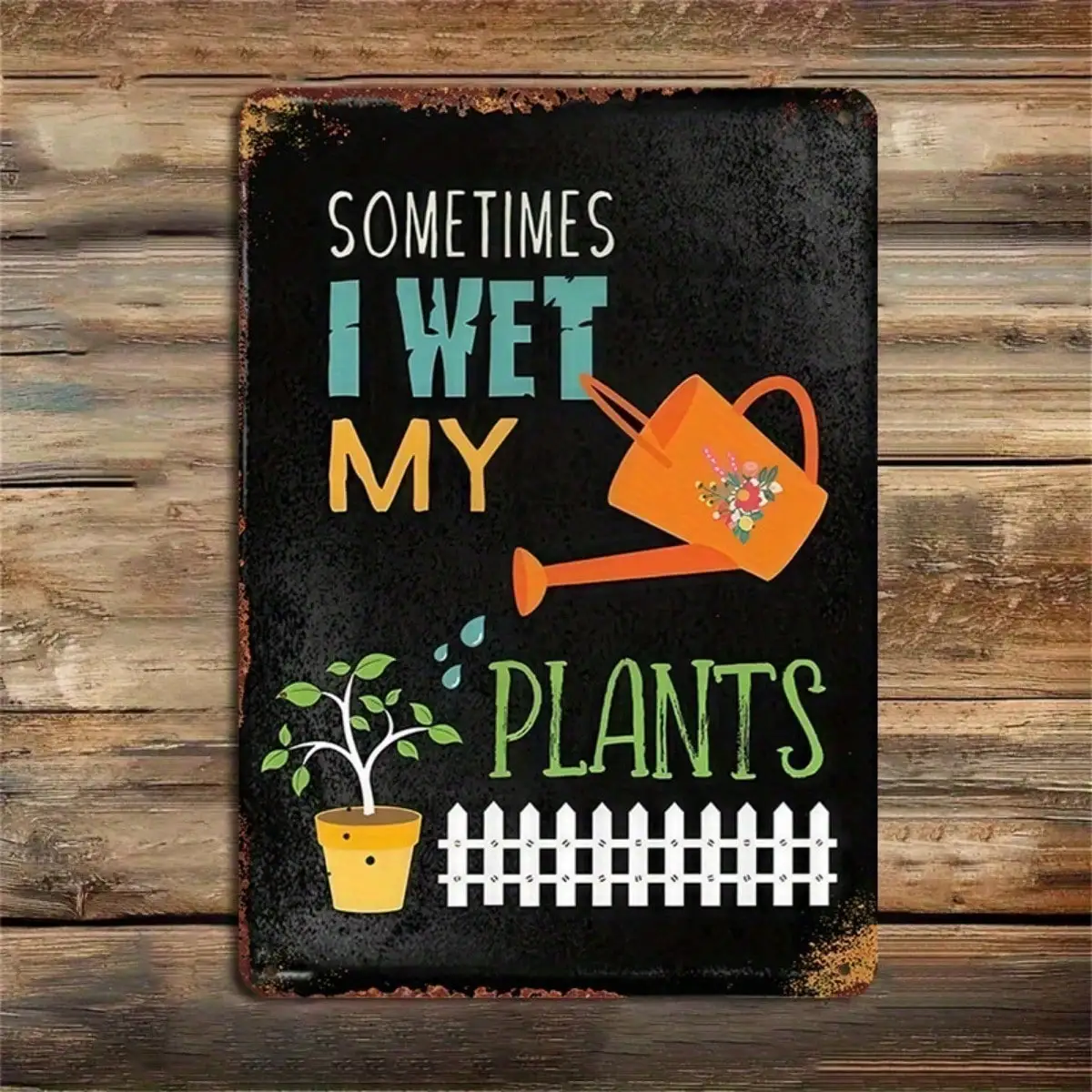 1PC Tin Sign I Wet … - image