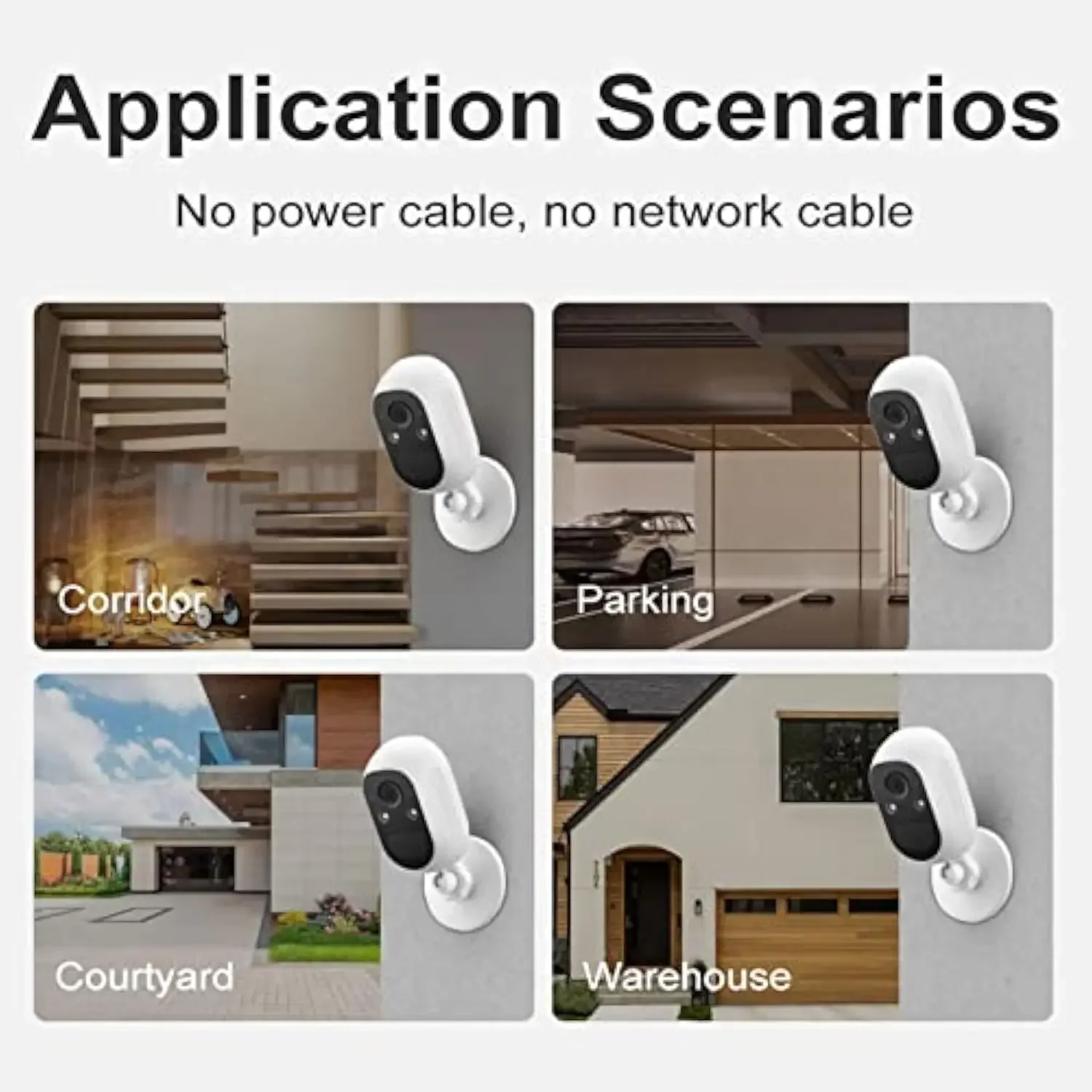 Nvr LCD di sicurezza da 10 pollici con telecamera di sicurezza Wi-Fi wireless a 4 batterie Sistema CCTV notturno colorato per le aziende domestiche