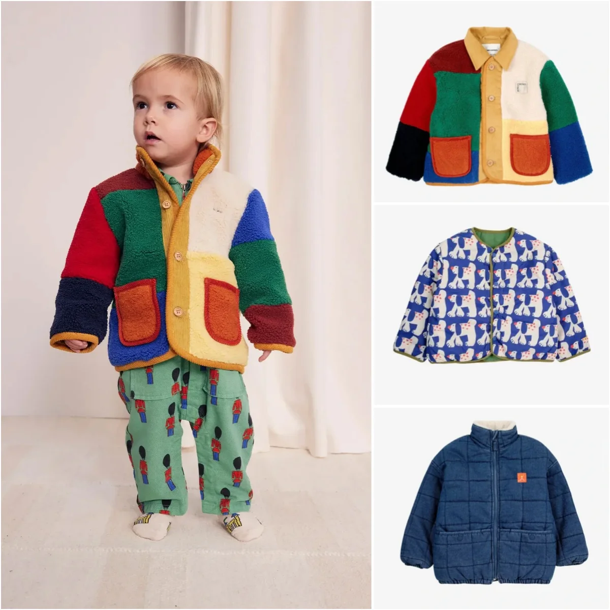 Boys Clothes Girls Coat Jackets Winter Denim Jacket Baby Girl Winter Clothes 2024AW Winter Coat  Kids Jacket  for Girls