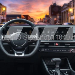 Tempered glass Screen protector For Kia Carnival 2025 12.3 inch car LCD gps Navigation and Dashboard anti-scratch film