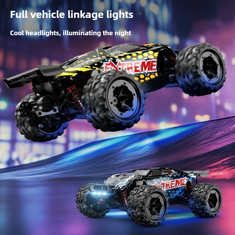 かわいいおもちゃの車 面白いギフト-100km/h高速4WD RCカー、1:18フルスケールブラシレスオフロードRCトラック、モンスタートラック、子供向けおもちゃ