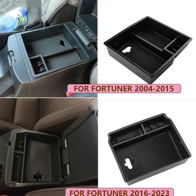 For Toyota Hilux Fortuner 2016 2017 2018 2019 2020 2021 2024 Car Armrest Storage Box Center Console Organizer Tray Pallet Holder