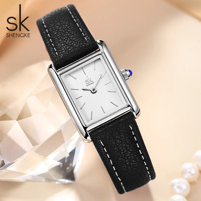 Women's watch retro  women's watch fashion quartz watch high-end small square  stainless steel women's
