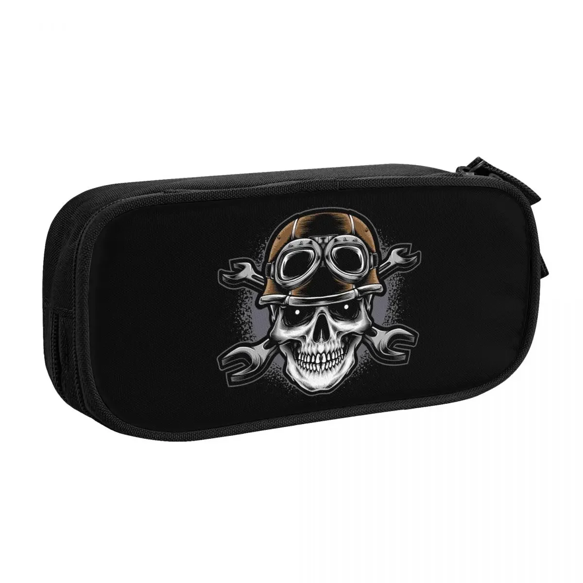 Custom Cute Scuba Skull Dive Diver Pencil Case for Boys Gilrs Large Storage Pen Bag Box Stationery