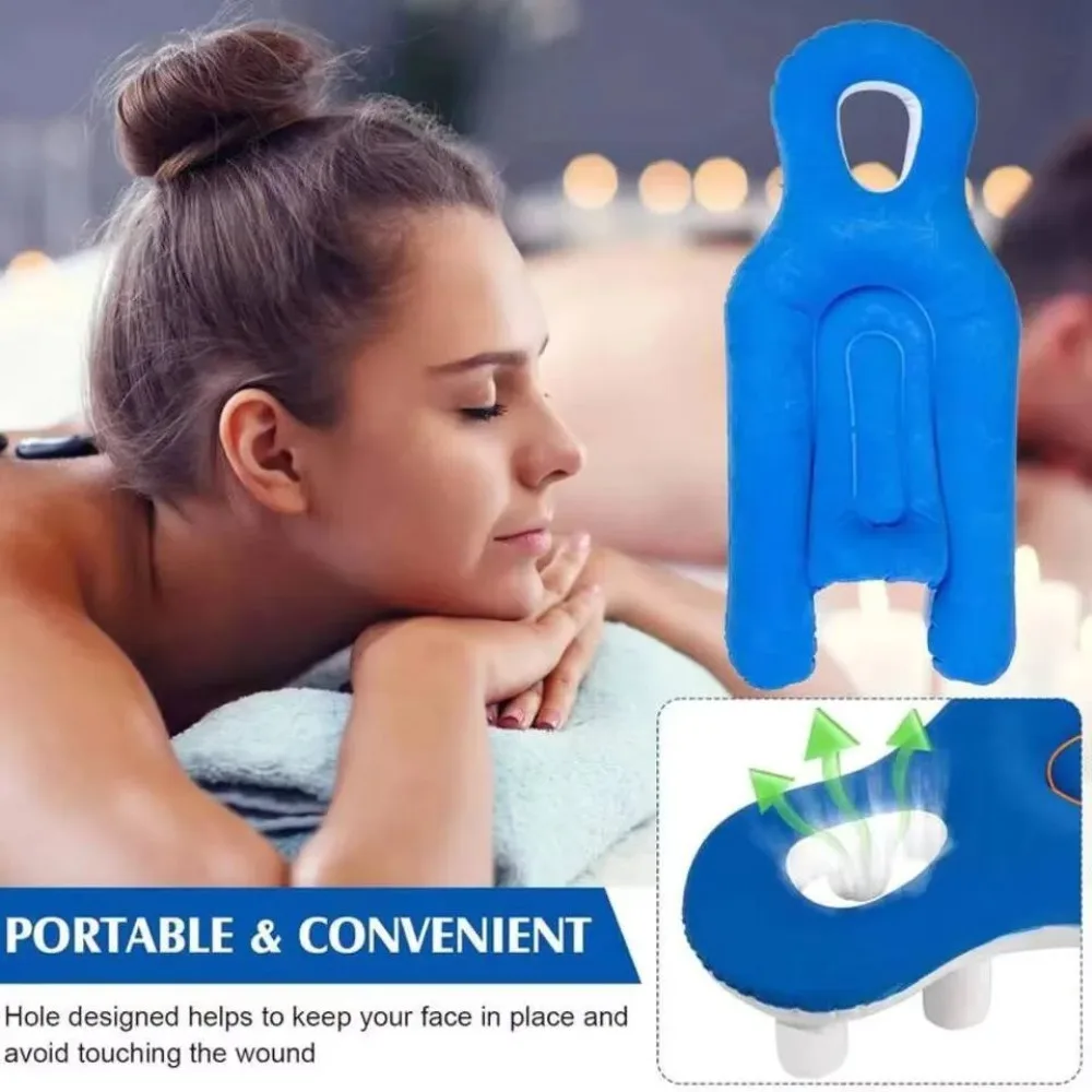 Eye Surgery Pillow for Retinal Detachment & Vitrectomy Recovery Comfortable Face Down Bed Rest Pillow with Chest Support